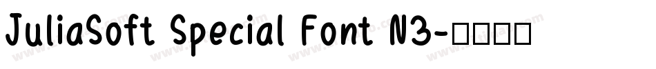 JuliaSoft Special Font N3字体转换